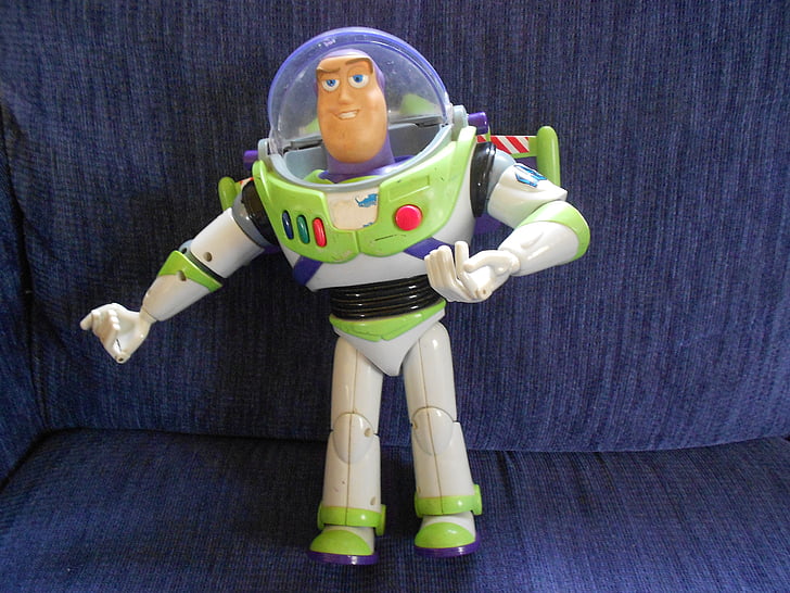 Buzz lightyear, đồ chơi, nhựa, chơi, trẻ em, vui vẻ, hoạt động