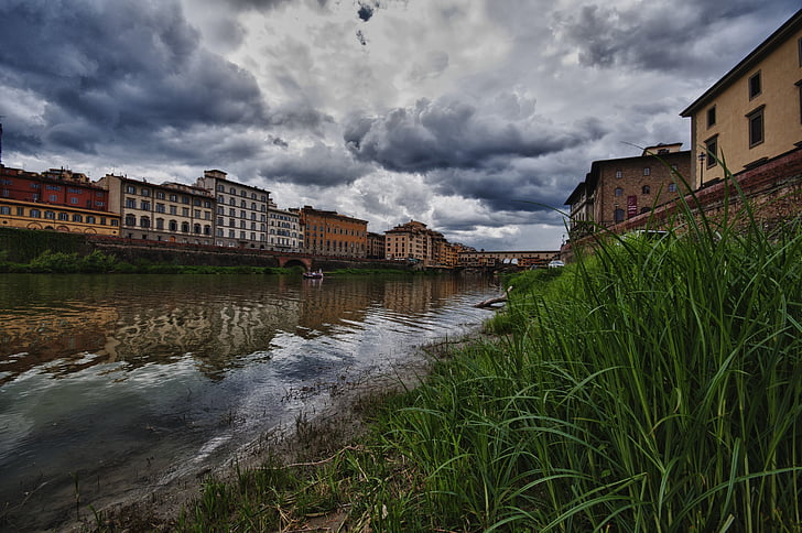 Toskánsko, řeka, Arno, Ponte vecchio