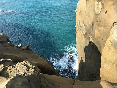 Roca de trompa d'elefant, Costa, escull Roca, Mar, Costa, natura, platja