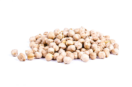 chickpea, isolated, india, grain, vegetarian, meal, natural