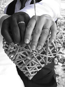 bruiloft, afbeelding van de liefde, handen