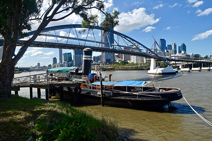 sleepboot, Vintage, Brisbane, Museum, vaartuig, nautische, schip