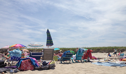 Beach, pesek, dežnik, narave, potovanja, počitnice, sonce