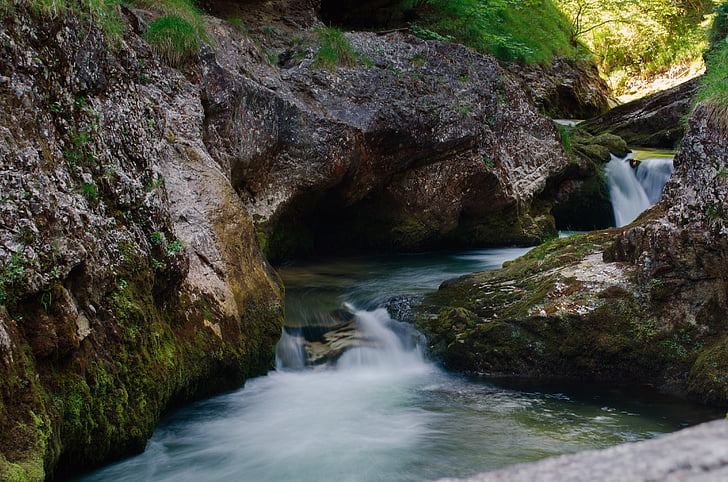 Cânion do rio branco, água, Cachoeira, desfiladeiro, descanso, Alpina, natureza