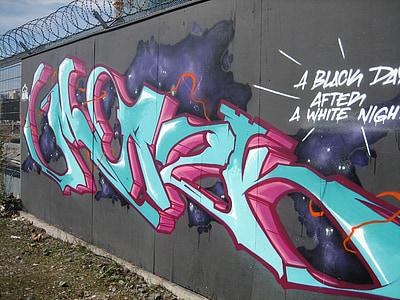 Graffitti, grafiti, seni jalanan, font