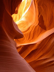 アリゾナ州, 低い, アンテロープ, キャニオン, ナバホ, 砂の石, 色