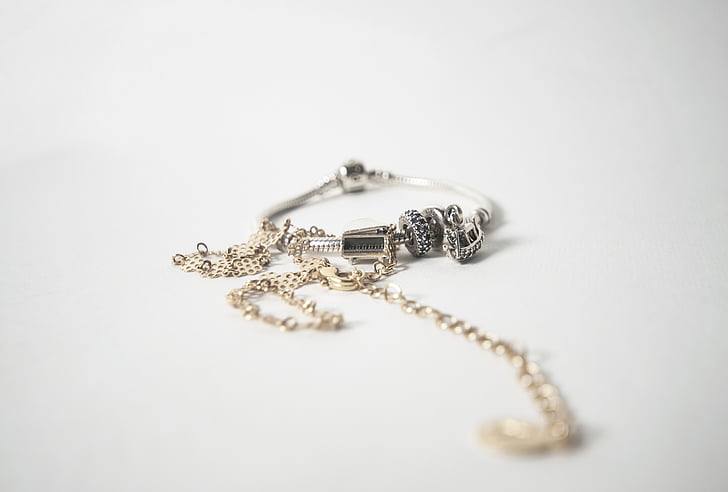 Silver, bijoux, Or, bracelet, chaîne, photos des produits, contraste