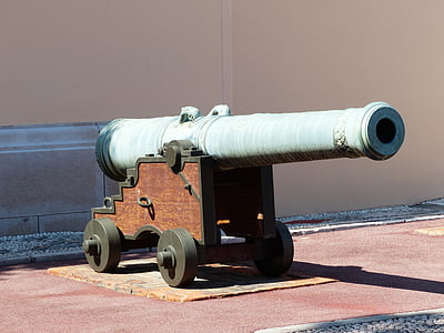 gun, bronze cannon, bronze, metal, weapon, barrel of a gun