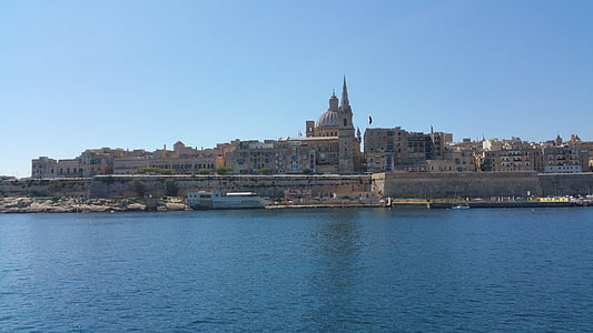 Málta, Valletta, város, mediterrán, tőke, sziget, máltai