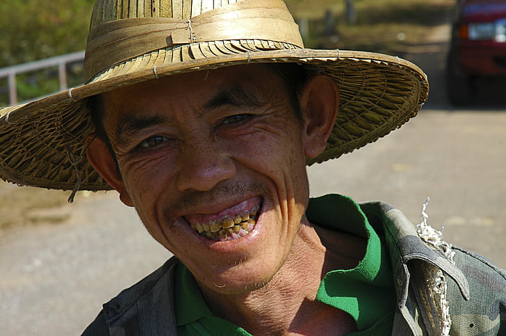 Alter Mann, Hut, Thailand, Männer, Menschen, Alter Mensch, im freien