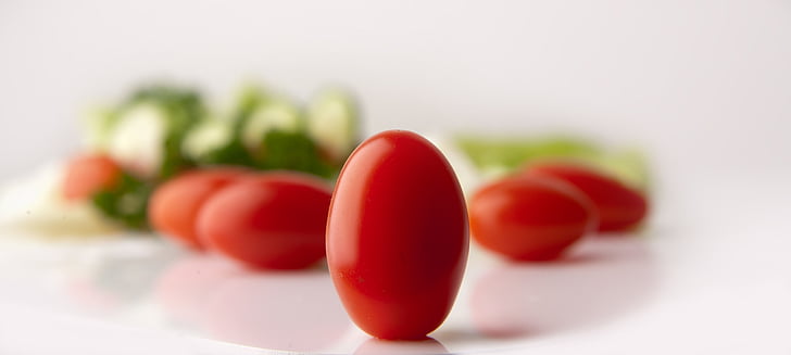 pomidory, GRAPE pomidory, Sałatka, zielone rzeczy, Zdrowa dieta, witaminy, Usuń