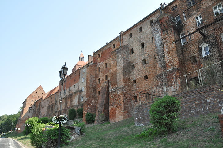 casco antiguo, edificios, arquitectura, Monumento, Grudziadz, Polonia