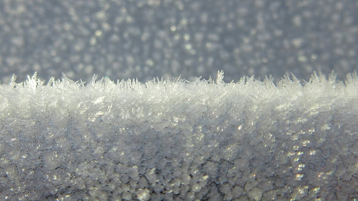 Eiskristalle, Ice, rimfrosten, kalla, vinter, kristaller, bakgrunder