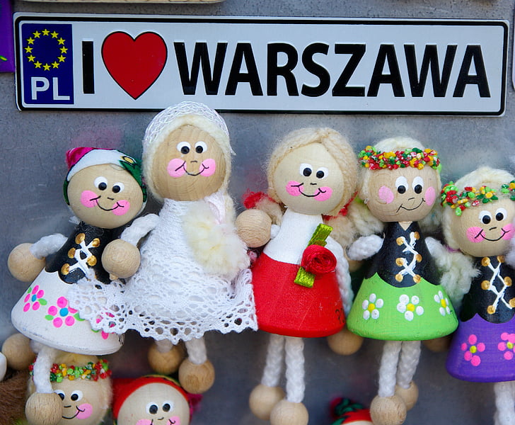 Полша, Варшава, кукли, подаръци, спомени