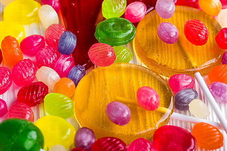caramel, candy, sweetmeats, sweet, food, colorful, bright