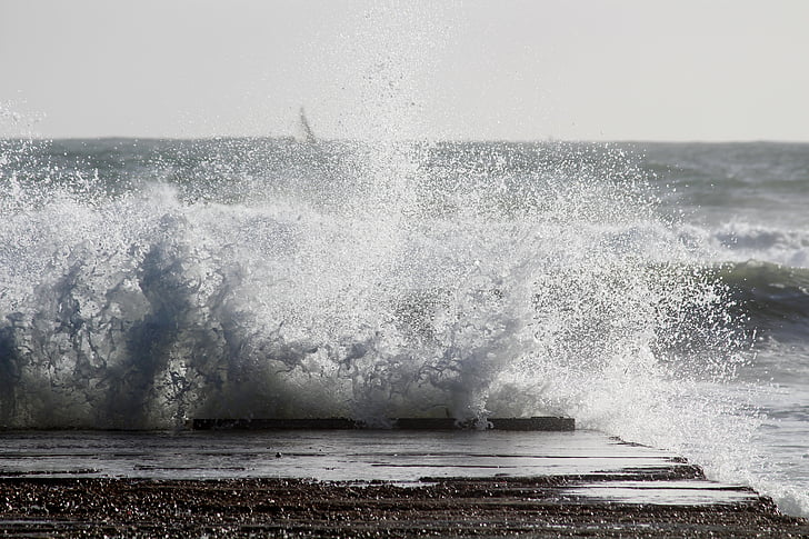 more, vlna, Swell, Web, Spray, nepokojný, Ocean
