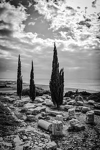 ruins, cyprus, kourion, archaeology, archaeological, excavations, historical