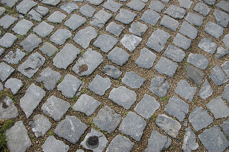 Cobblestones, plano de fundo, pavimentação