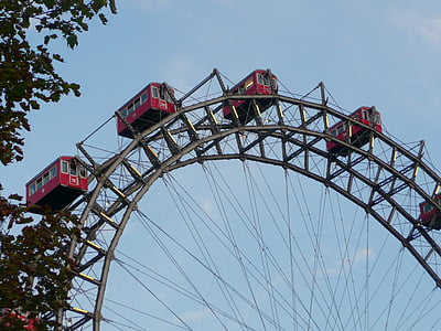 Vienna, Prater, Ferris wheel, hối hả và nhộn nhịp, đi xe, Landmark, thu hút