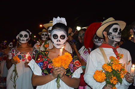 死亡之日, 墨西哥, 头骨, 骨架, 流行节日, 死亡, 卡特里娜