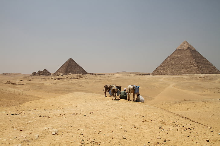 Le Caire, Égypte, égyptienne, pyramides du désert, désert, voyage, Pyramid