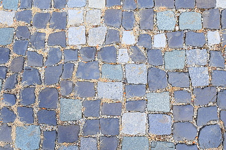 Kopfsteinpflaster, Hintergrund, Pflastersteine, Struktur, Boden, Stein, entfernt