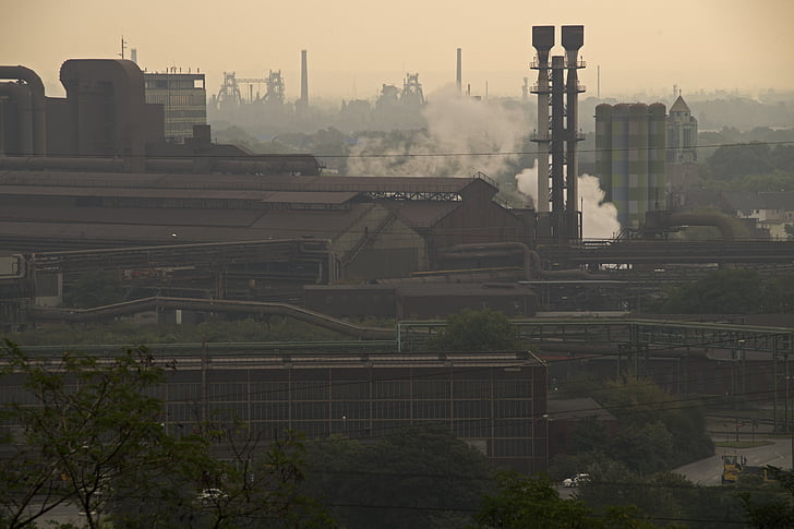 industria, acero, metal, fábrica, área de Ruhr, Thyssen, Krupp