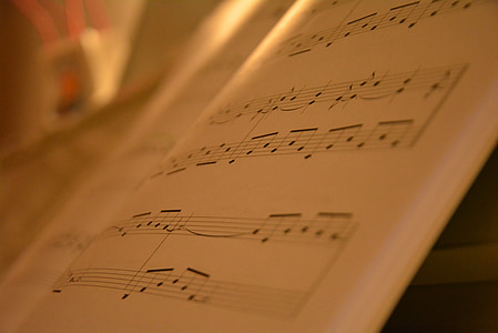 Hudba, kus hudby, klavír, koncert, hra na klavír, Hudba na notovém papíře, hudební nota