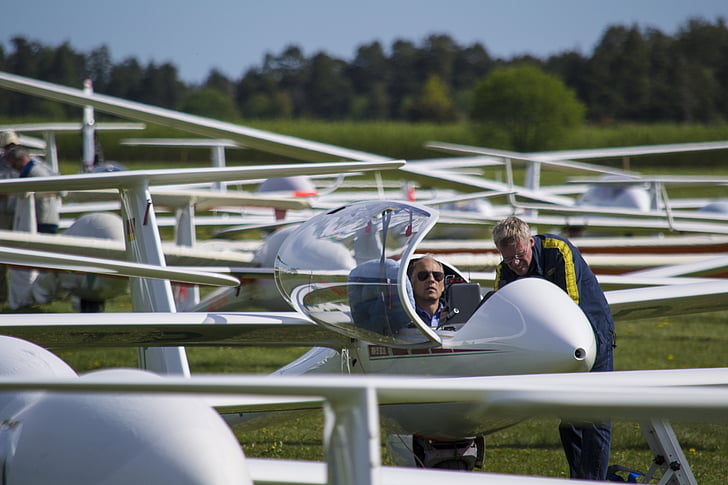 gliding, glider, summer, competition, flight, aircraft, outdoors