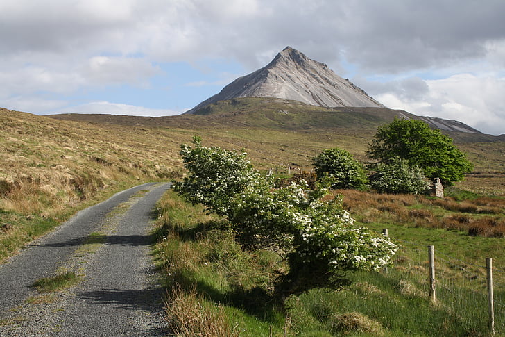 earthday, Errigal, Irsko, Donegal, Příroda, Hora, krajina
