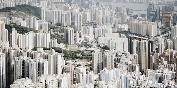 clădiri, China, City, mare, zgârie-nori, urban, peisajul urban