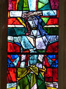 kirkko, ikkuna, kirkon ikkunan, vanha ikkuna, lasimaalaus, usko, Kristus