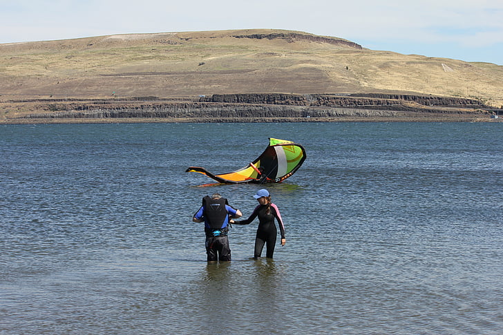 kitesurf, kite, wind
