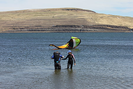 Kitesurf, Kite, Wind