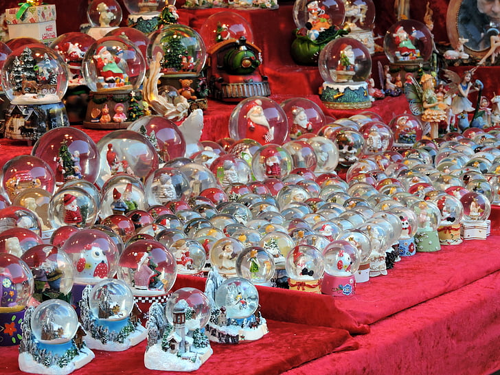 glazen bal, Kerst ornament, feestzaal, rommelmarkt, Kerst, glas