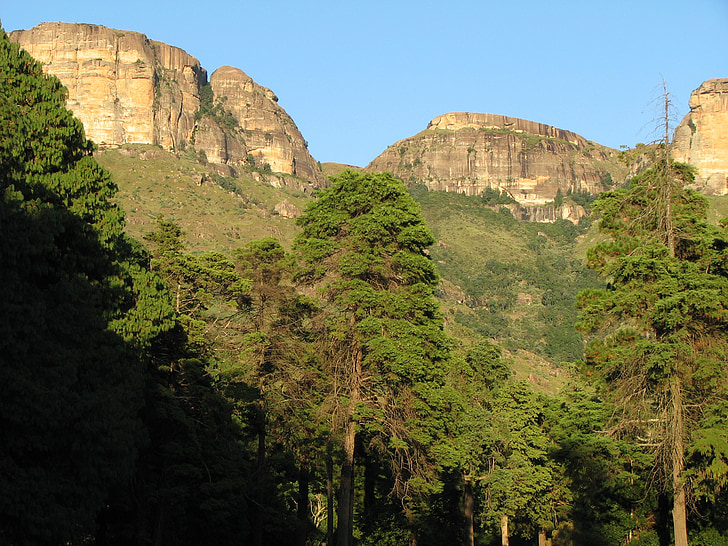 Drakensberg, Parco nazionale Royal, montagne, Vacanze, paesaggio, Africa, Kwazulu-natal
