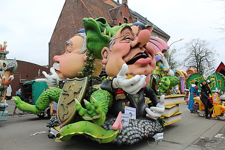 Aalst, máscara, traje, Grupo, desfile, Carnaval