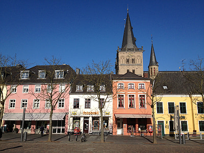 Xanten, Almanya, Köyü, şehir merkezinde, Kuzey Ren Vestfalya, anıt, yapıları