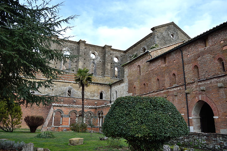 Chiusdino, Siena, Abbey, San, Galgano, kyrkan, Cistercian