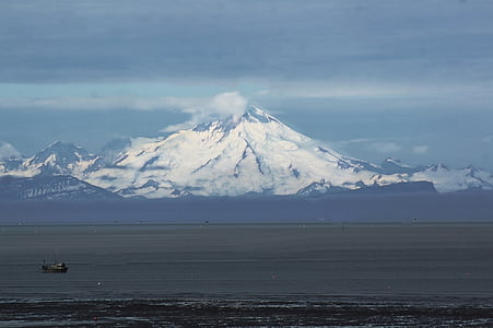 MT, redută, Cook pe admisie, vulcan, Alaska, peisaj, natura