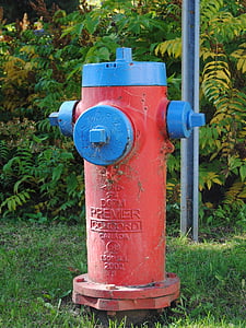 Hydrant, rot, Feuer, Brennen, Feuersbrunst, Prävention, Wasser