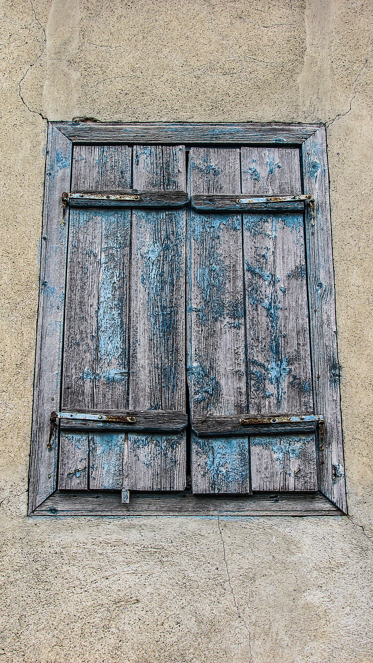 finestra, vell, fusta, casa, arquitectura, tradicional, Xipre