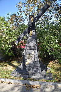 Irkutsk, City, muistomerkki sotilaslentäjät, Venäjä, Park, patsas, Memorial