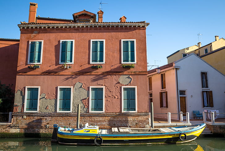 Veneetsia, Street, vee, Itaalia, maja, paat, parkimine