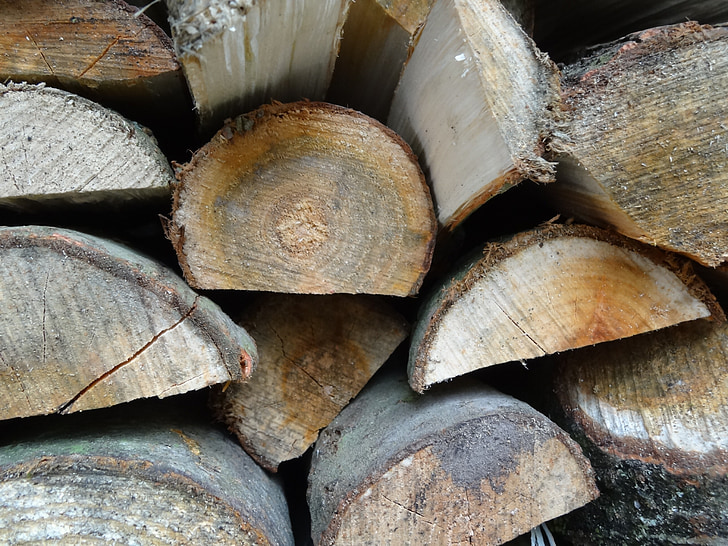 dřevo, dřevo do krbu, holzschaite, palivové dříví, teplo, otevřený oheň, ohniště
