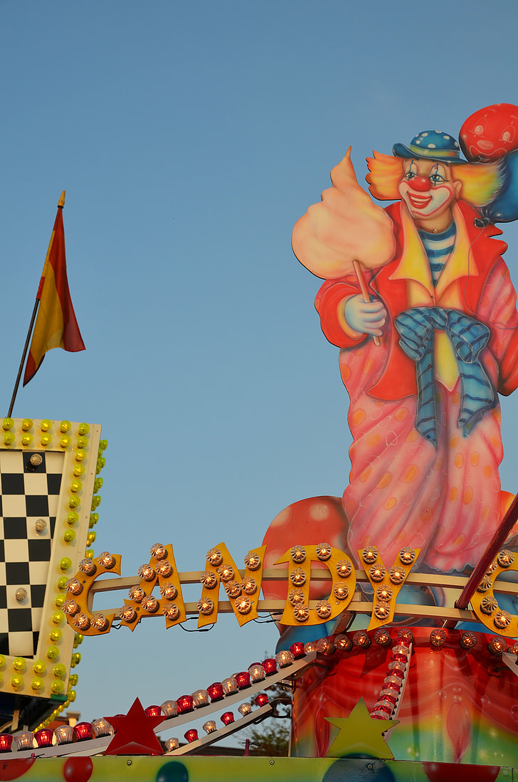 Clown, Fair, Jahr-Markt