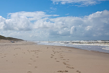 banga, paplūdimys, smėlio, jūra, atostogų, Saulė, vėjo