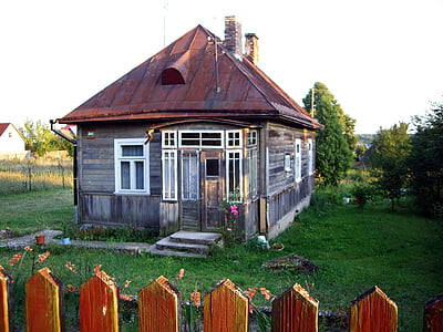 bialowieza, naturlig, huset, grønn