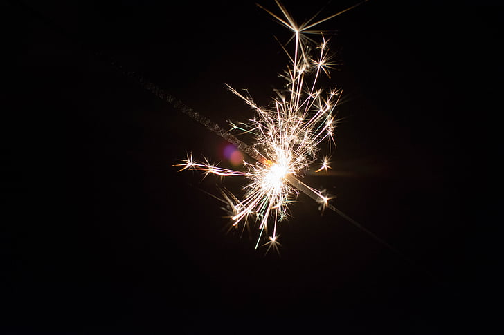 macro, fotografia, fuoco, cracker, Sparkle, fuochi d'artificio, Sparkler