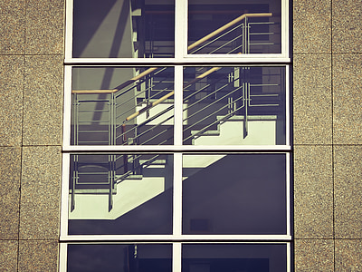 facade, stairs, architecture, building, staircase, gradually, window